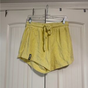 Daily Drills Yellow Terry Cloth Super Shorts